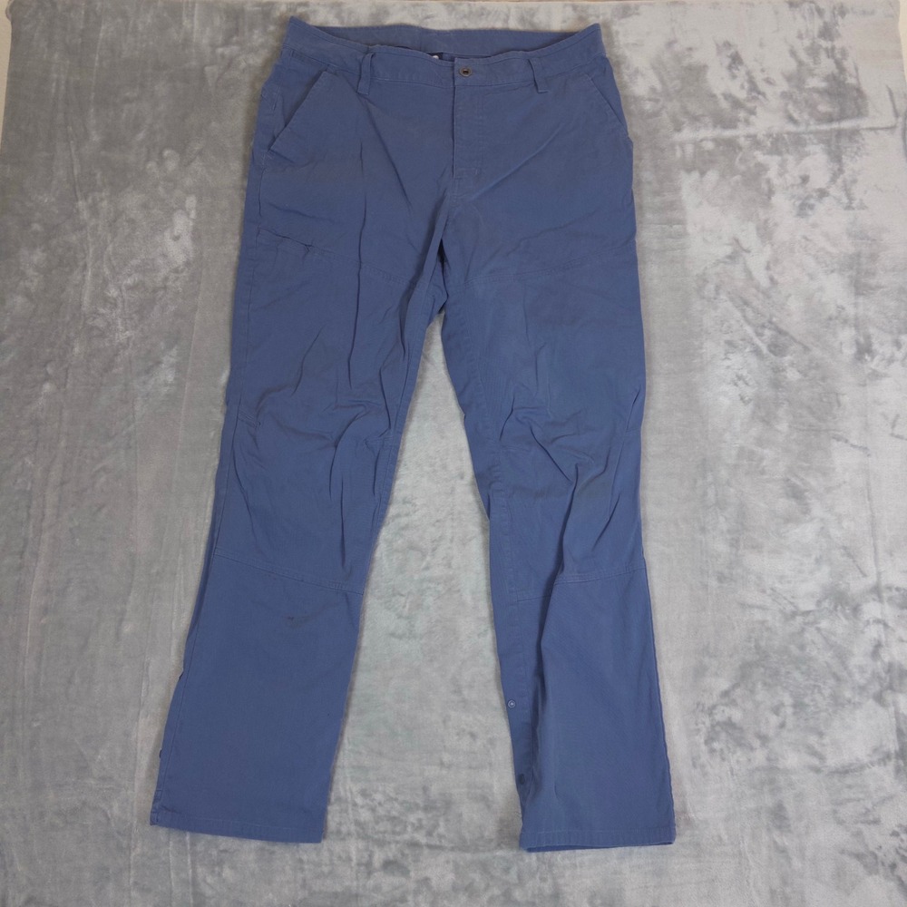 Mountain Hardwear Hiking Pants Mens 36 Blue Articulated Knee Outdoor Trekking